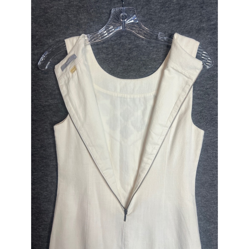 TART Womens XS White Embroidered Cotton Sleeveless Mini Shift Dress T10322N585 - Picture 3 of 10
